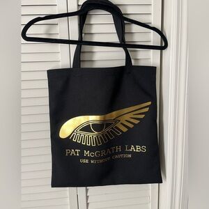 Pat McGrath Black and Gold Tote Bag